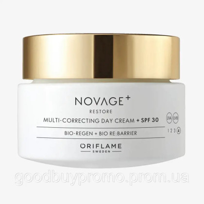 Омолоджувальний денний крем SPF 30 Novage+ Restore від Oriflame