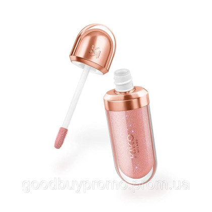 Зволожувальний блиск для губ з 3D-ефектом та аргановою олією Kiko Milano 02 Chestnut