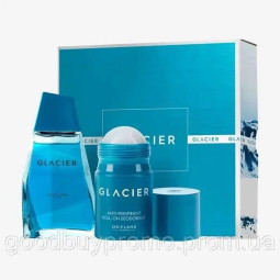 Подарунковий набір Oriflame Glacier: туалетна вода 100 мл і дезодорант 50 мл для чоловіків