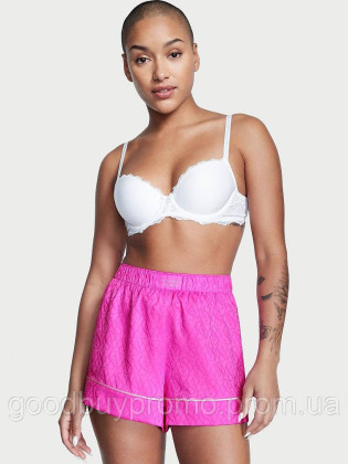 Шорти Victoria's Secret Satin Short  Pink Berry Logo Size M