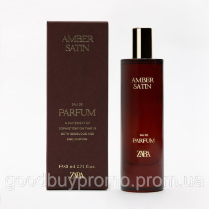 ZARA Amber Satin Eau de Parfum 80 мл