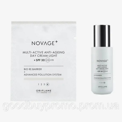 Легкий мультиактивний денний крем SPF 30 Novage+ (пробник)