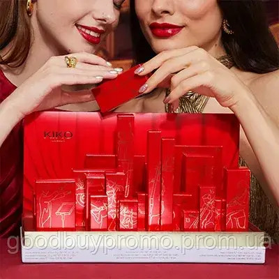 Адвент календарь Kiko Milano Holiday Premiere Advent Calendar KIKO-24 продуктів для макіяжу
