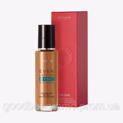 Адаптивна матова тональна основа THE ONE Everlasting Sync SPF 10 Теплий Бронзовий