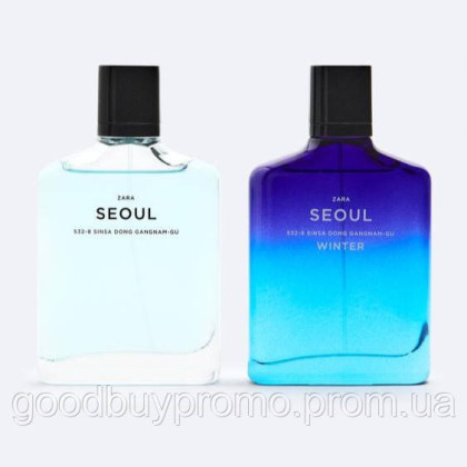 Набір парфумів Zara Seoul 532-8 Sinsa-Dong Gangnam-Gu та Zara Seoul Winter, 2x100 мл(3,38 FL.OZ)