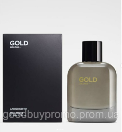 Чоловіча туалетна вода  Zara Man Gold 80 Ml (2,71 Fl. Oz).