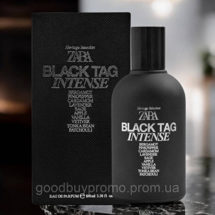 Парфумована вода для чоловіків Zara Black Tag Intense  100 ML (3,38 FL. OZ).