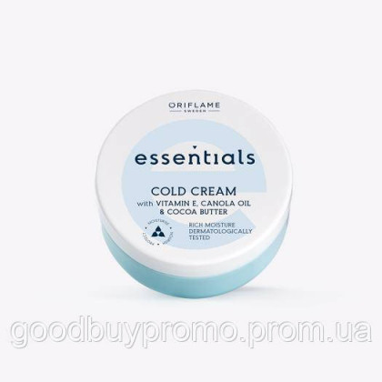Кольдкрем з вітаміном Е, олією каноли й олією какао Essentials