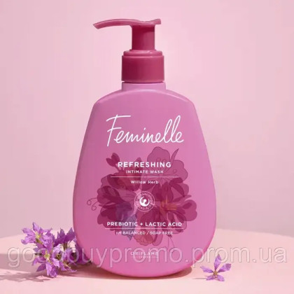 Освіжаючий гель для інтимної гігієни Feminelle. Лімітований випуск – 300 мл.