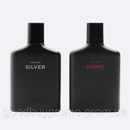 Набір парфумів Zara Man Silver + Uomo 2x100 ml