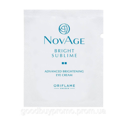 Пробник крему для шкіри навколо очей проти пігментації NovAge Bright Sublime