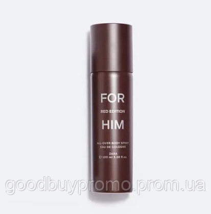 Спрей для  тіла For Him Red Edition Zara All-over Spray 100 Мл