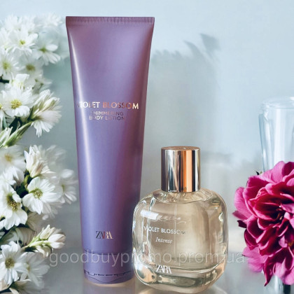 Набір Zara Violet Blossom Intense Christmas (90 мл) + лосьйон для тіла Violet Blossom (150 мл)