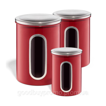 Набір контейнерів для сипких продуктів, 3 шт. (2 л/1,4 л/0,8 л)
