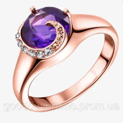 Каблучка «Квітучий аметист»  | Колекція Norrsken Розмір: 17