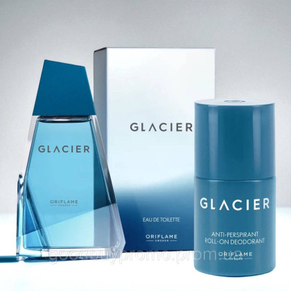 Набір Oriflame Glacier: чоловіча туалетна вода 100 мл і дезодорант 50 мл