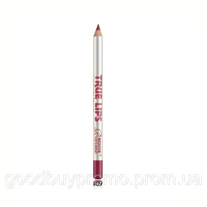 Олівець для губ True Lips №09 Tropical Orchid — Тропічна орхідея | Водостійкий, матовий, стійкий 24 год