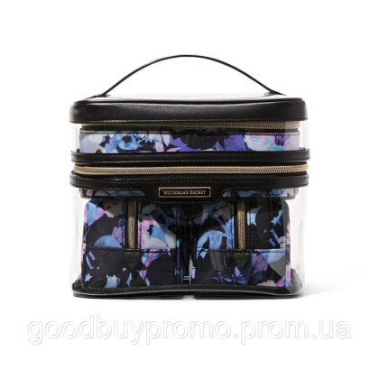 Набір косметичок 4-in-1 Train Case Floral Noir