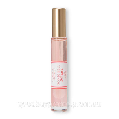Зручний міні-формат ідеальний для сумочки або подорожей Victoria’s Secret Bombshell St. Tropez Eau de Parfum Travel Spray, 7 мл