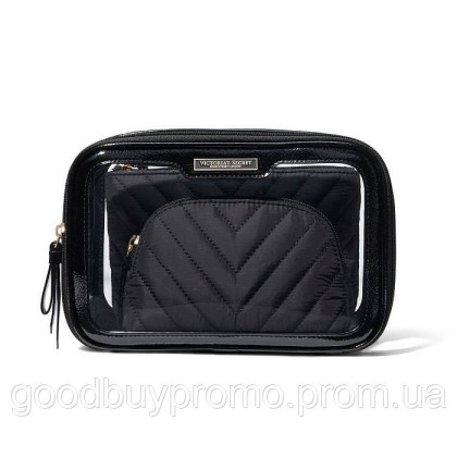Косметичка 3в1 Victoria's Secret Trio Beauty Bag Black Lily