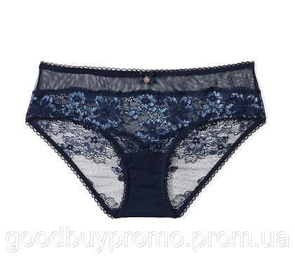 Трусики Victoria's Secret Hiphugger з мереживною вставкою Noir Naxy Lurex Size M