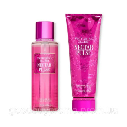 Подарунковий набір Victoria's Secret Nectar Pulse Mist США Спрей (250 мл) + Лосьон (236 мл)