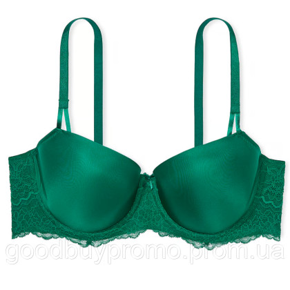Гладкий бюстгальтер балконет Wicked без підкладки Wicked Unlined Smooth Balconette Bra Spruce Green Size32B