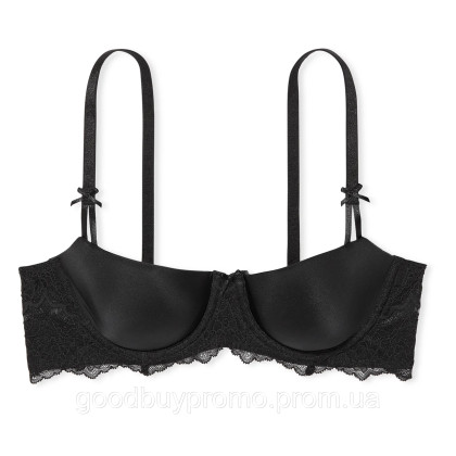 Гладкий бюстгальтер балконет Wicked без підкладки Wicked Unlined Smooth Balconette Bra Smooth Black Size 34 A