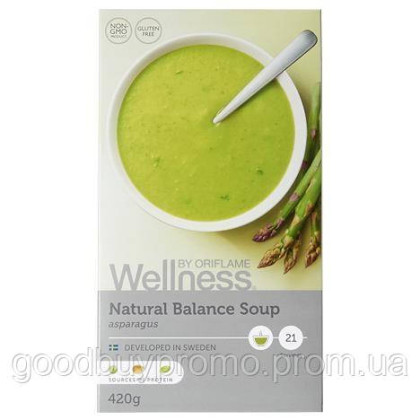 Протеїновий суп зі смаком спаржі Суп Natural Balance — Спаржа — 420 грамів. (21 порция)