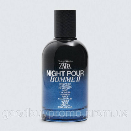 Чоловіча парфумована вода | 100 мл | Оригінал ZARA NIGHT POUR HOMME II, 100 МЛ (3.4 FL. OZ)