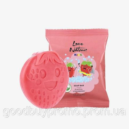 Дитяче мило "Love Nature Kids" з екстрактом полуниці, 75 г